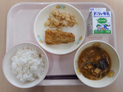 本日の学校給食献立の画像