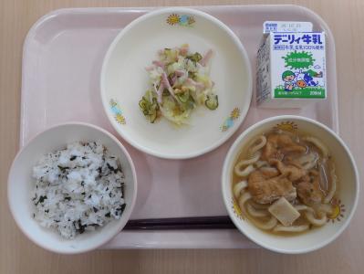 本日の学校給食献立の画像